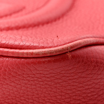 Gucci Pebbled Calfskin Small Soho Disco Bag Tabasco Red 11 of 14