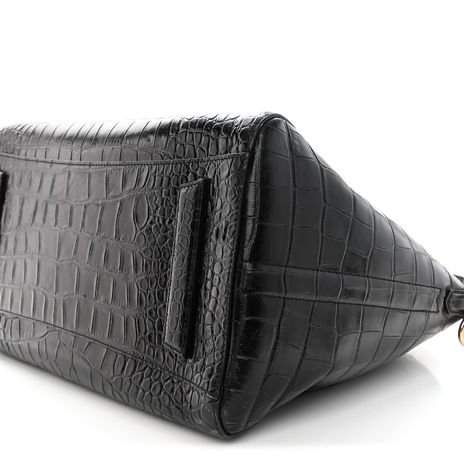 Givenchy Calfskin Crocodile Embossed Large Antigona Black 10 of 17