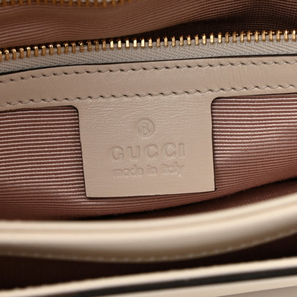 Gucci Calfskin Small Arli Flap Shoulder Bag Mystic White 6 of 12