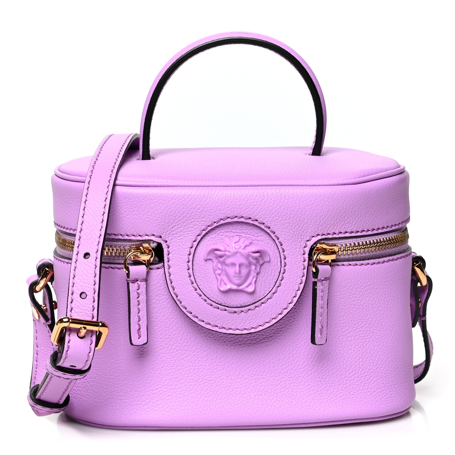 Versace Grained Calfskin Medusa Vanity Case Liatris 1 of 9