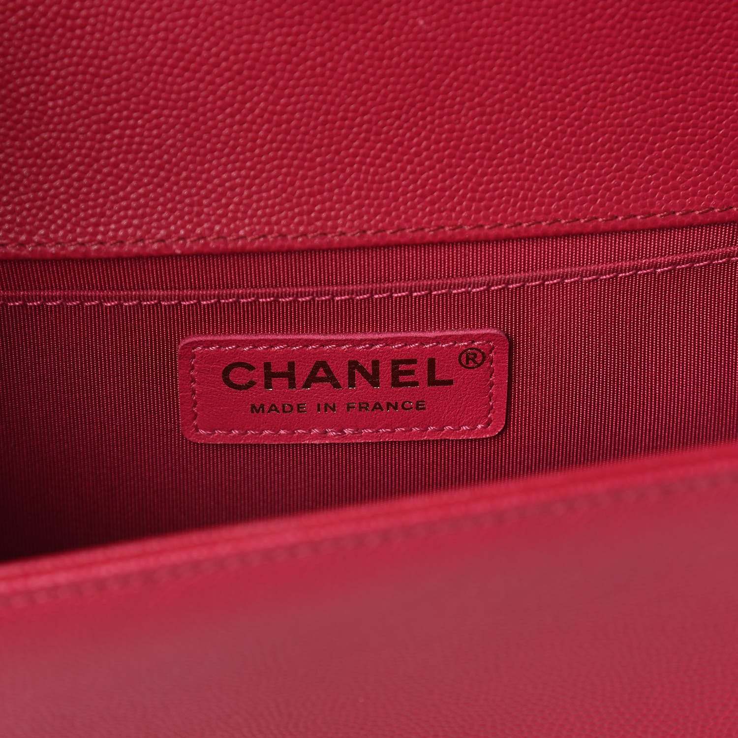 Chanel Caviar Quilted Medium Boy Flap Dark Pink 7 of 11