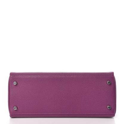 Hermes Chevre Mysore Horseshoe Kelly Retourne 28 Anemone Iris 7 of 42