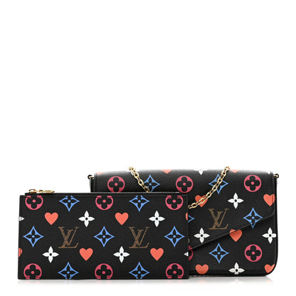 Louis Vuitton Game On Felicie Chain Wallet Black 1 of 10