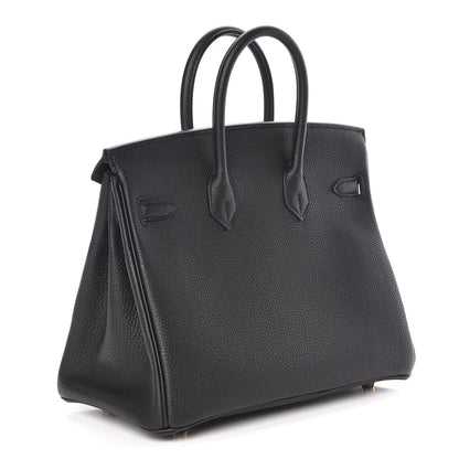 Hermes Togo Birkin 25 Black 3 of 33