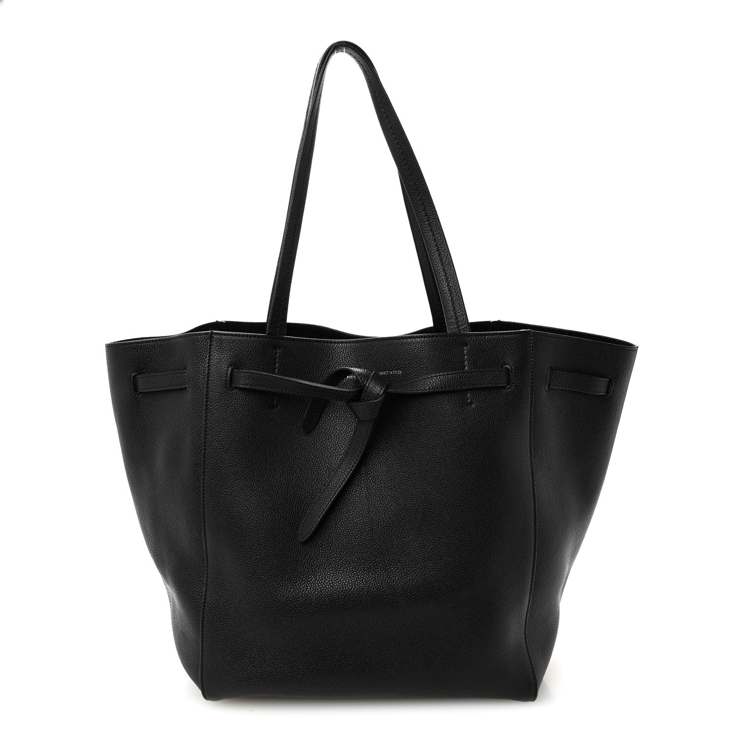 Celine Soft Grained Calfskin Small Belt Cabas Phantom Black 1 of 10