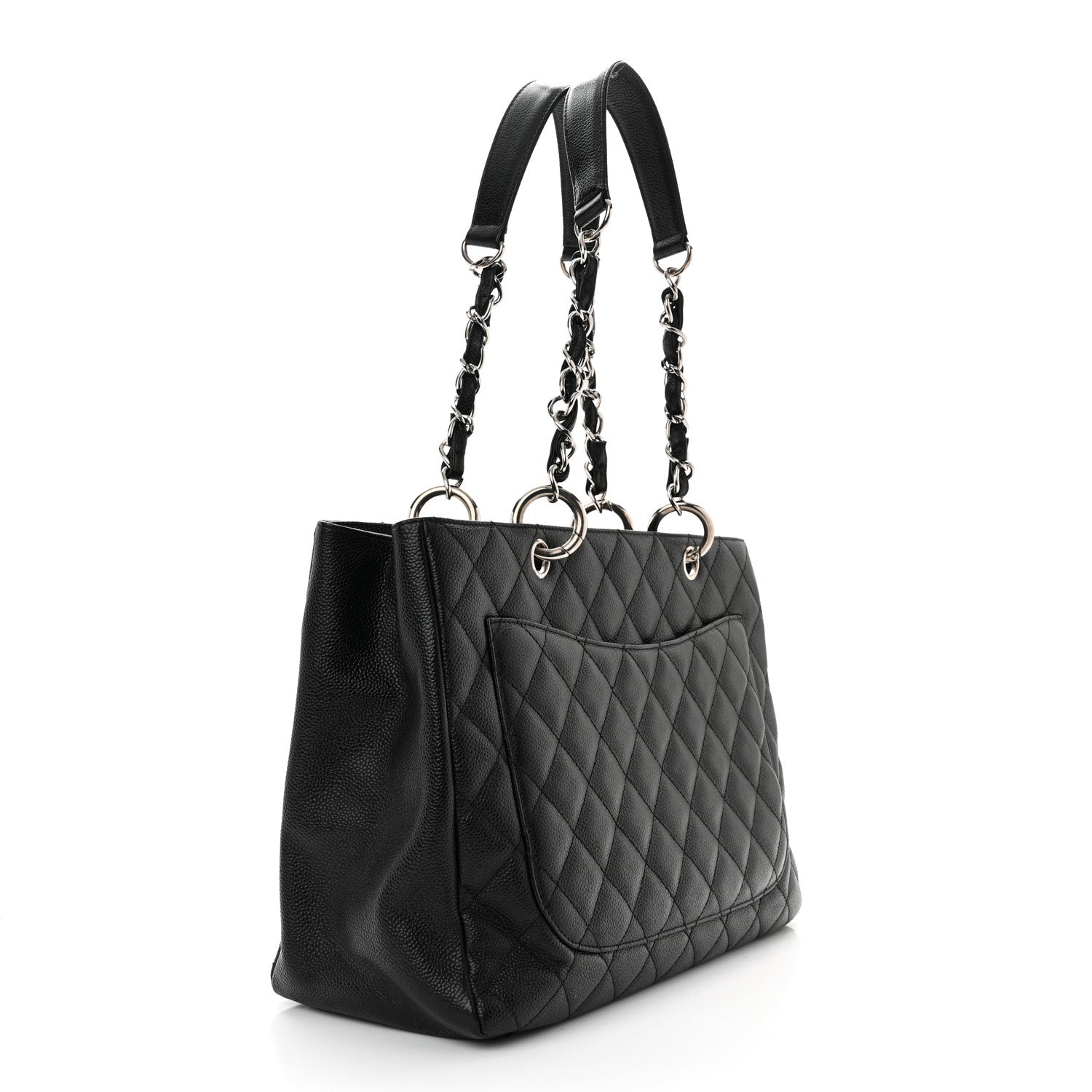 Chanel Caviar Quilted Grand Shopping Tote GST Black 3 of 11