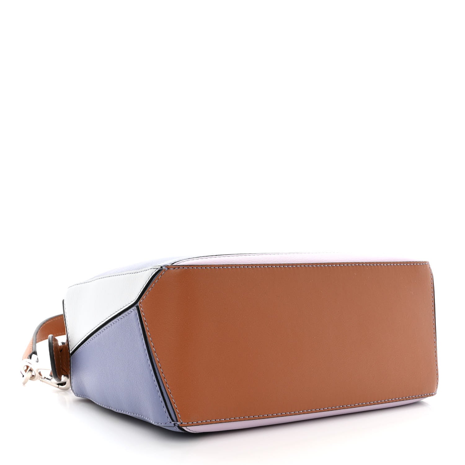 Loewe Calfskin Small Puzzle Bag Blueberry Kaolin Tan 4 of 10