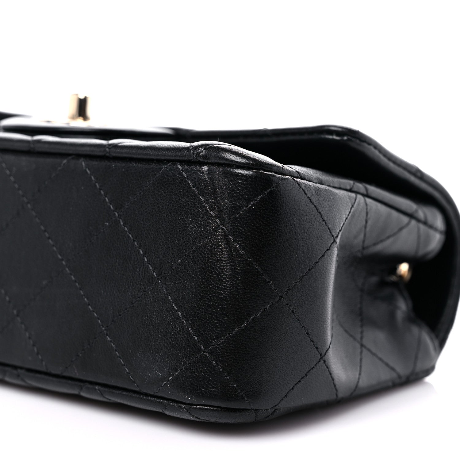 Chanel Lambskin Quilted Mini Rectangular Flap Black 9 of 9