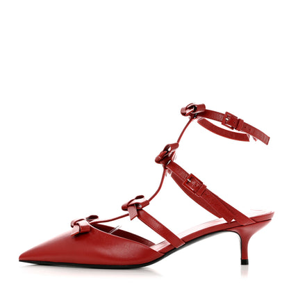 Valentino Garavani Nappa French Bow Gladiator 45mm Sandals 39 Rosso Valentino 1 of 11