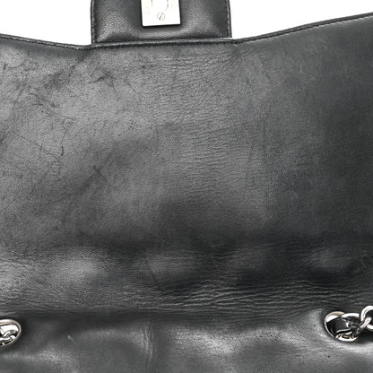 Chanel Patent Quilted Jumbo Single Flap Black 11 of 12