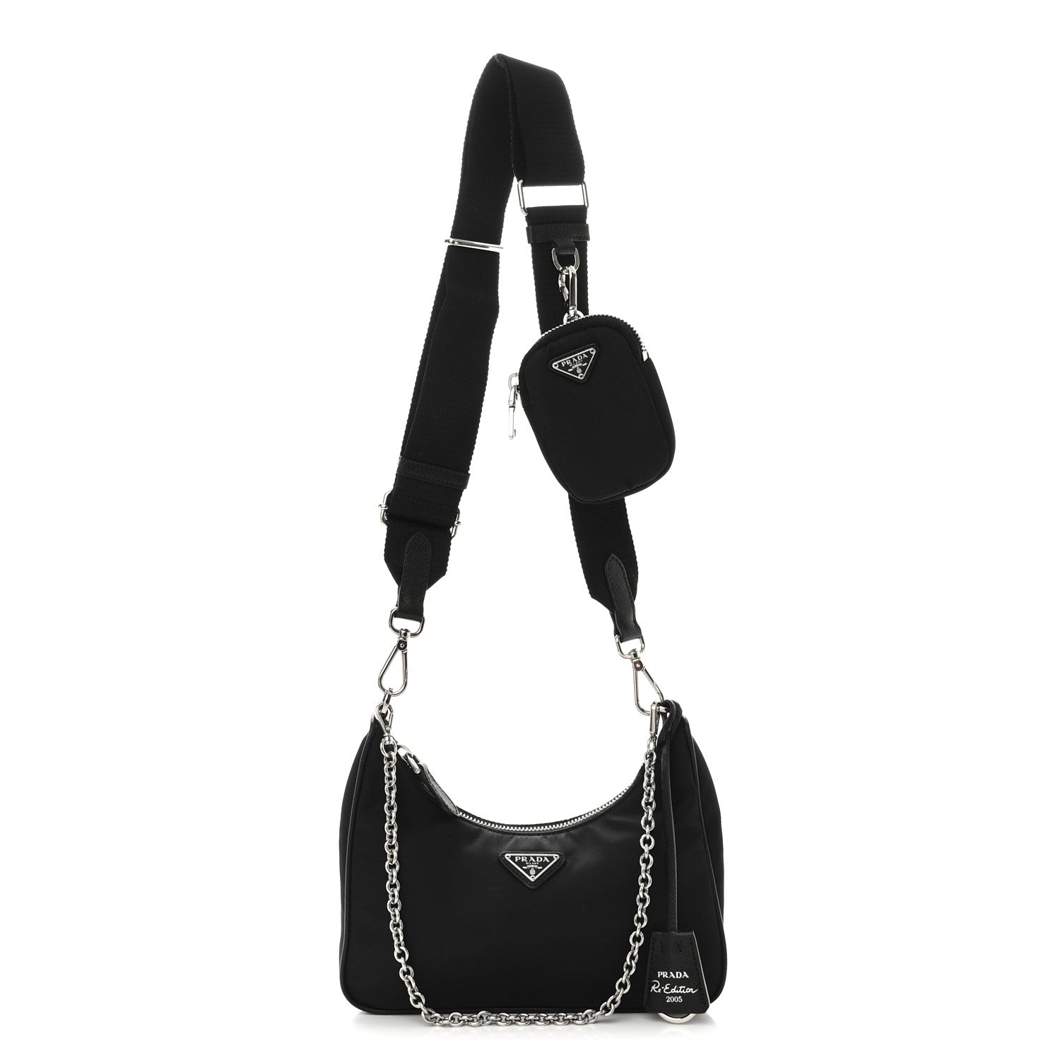 Prada Nylon Re-Edition 2005 Shoulder Bag Black 1 of 11