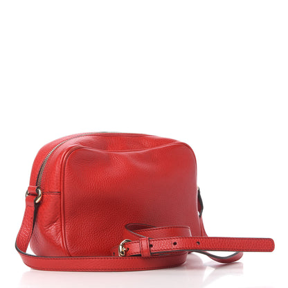 Gucci Pebbled Calfskin Small Soho Disco Bag Tabasco Red 3 of 10