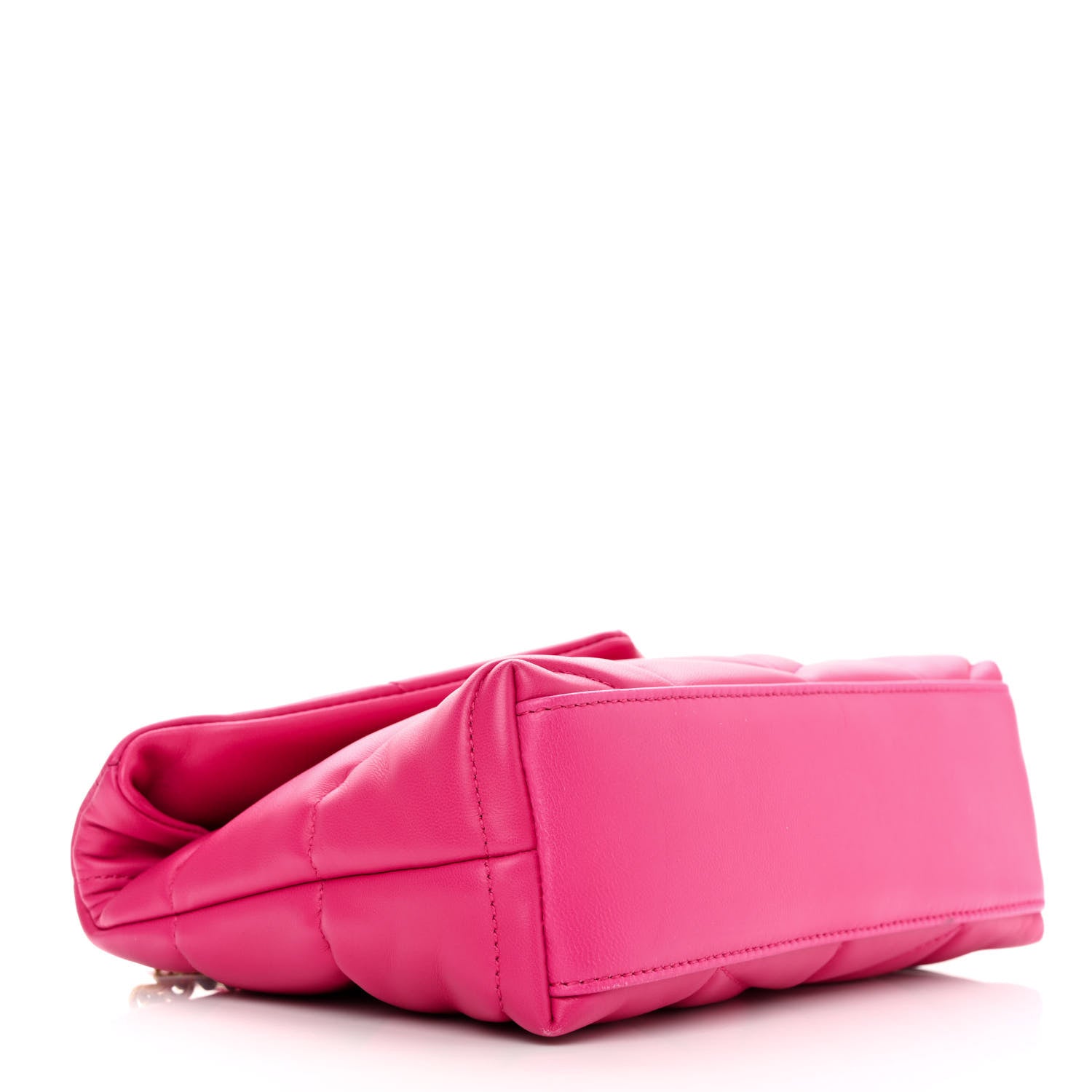 Saint Laurent Lambskin Quilted Toy Loulou Puffer Monogram Chain Satchel Bubblegum 4 of 11