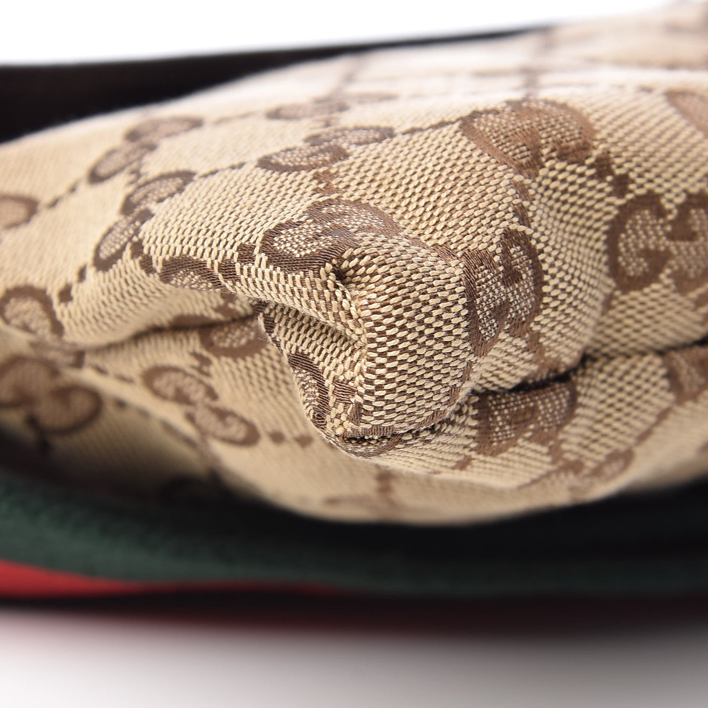 Monogram Web Belt Bag Dark Brown