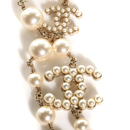 Chanel Pearl CC Long Necklace Gold 3 of 5