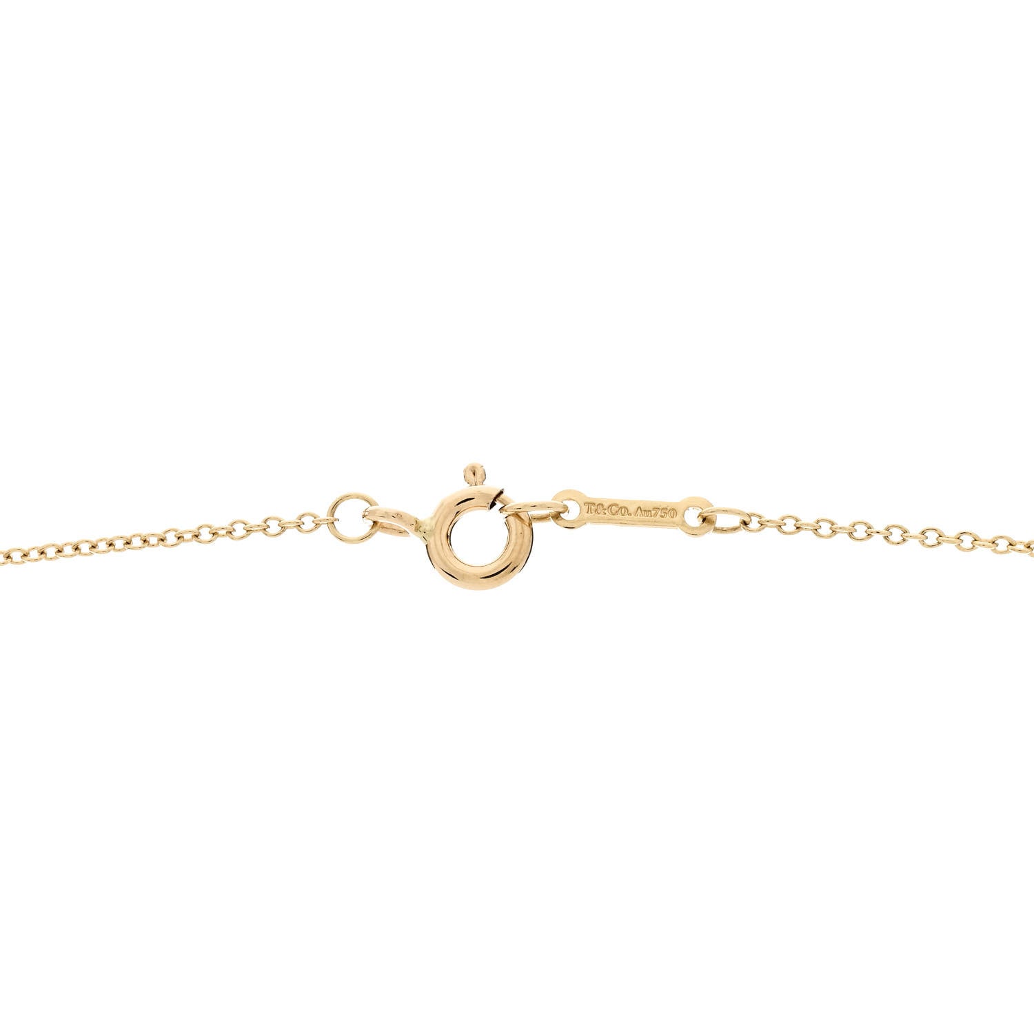 Tiffany 18K Yellow Gold Paloma Picasso Olive Leaf Vine Pendant Necklace 5 of 6