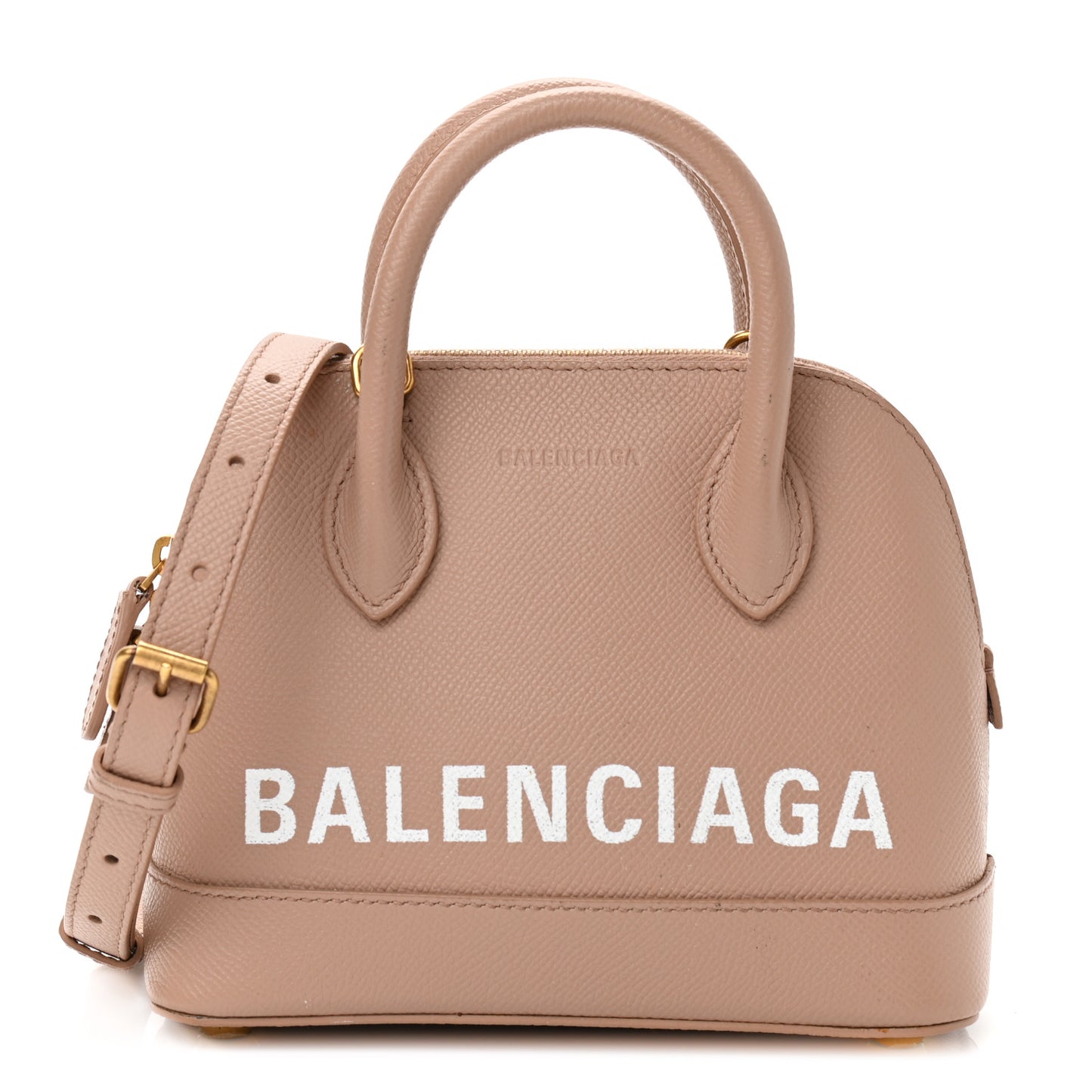 Grained Calfskin XXS Ville Top Handle Bag Beige Tapioca