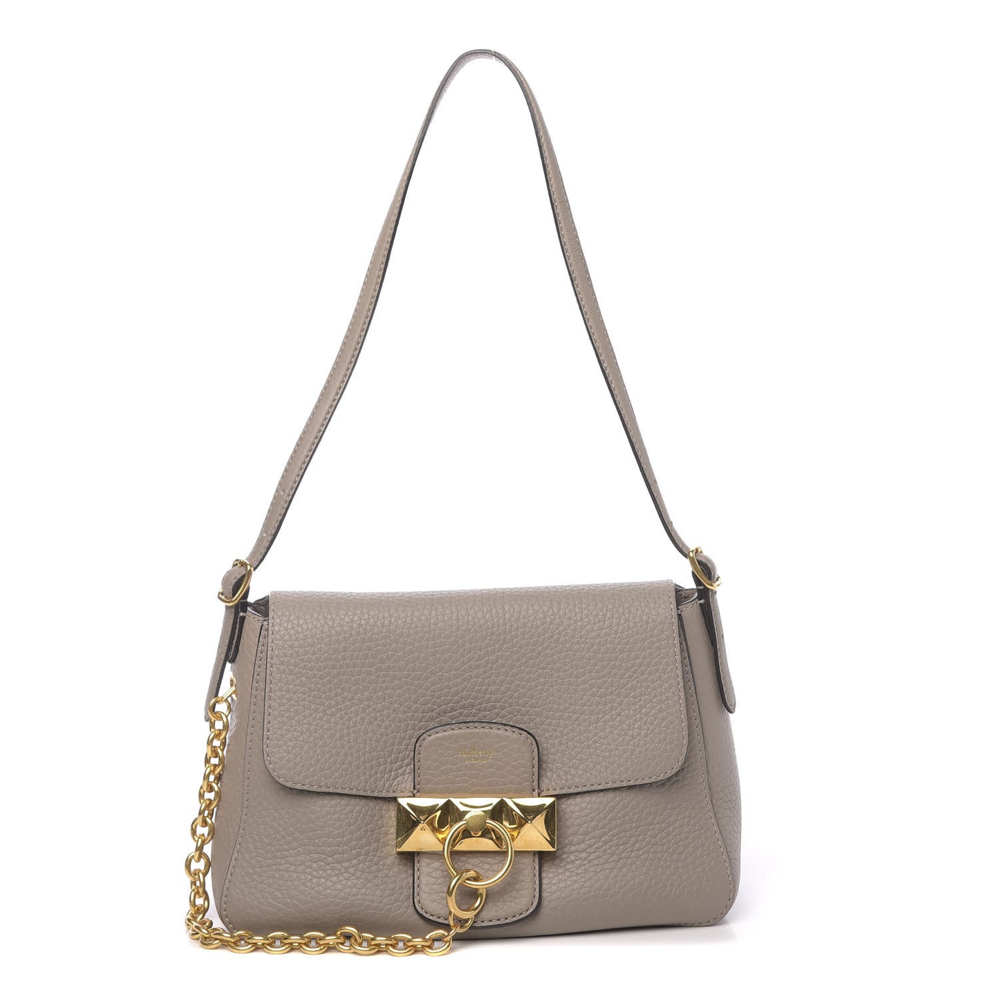 Heavy Grain Calfskin Mini Keeley Solid Grey