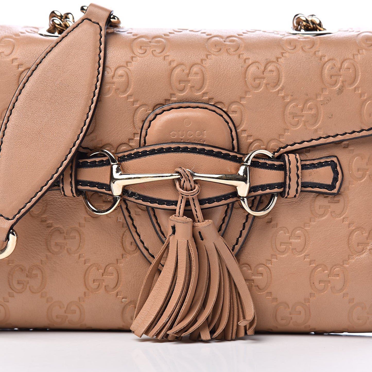 Guccissima Mini Emily Chain Shoulder Bag Camelia