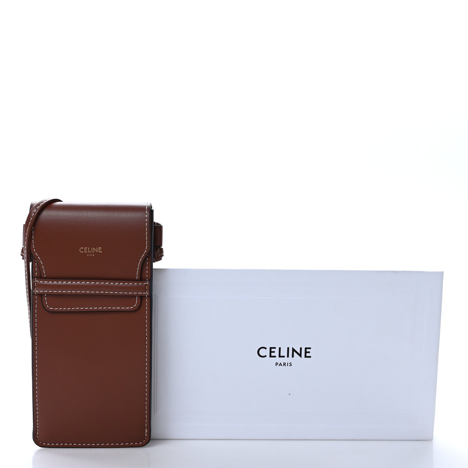 Celine Smooth Calfskin Sunglasses Pouch Tan 9 of 9