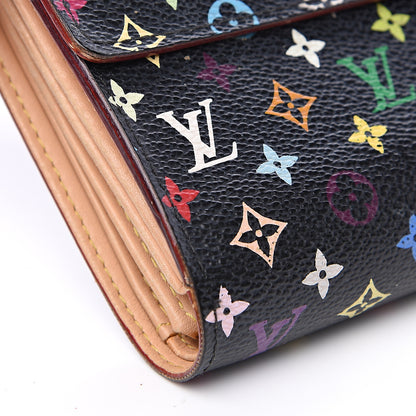 Louis Vuitton Monogram Multicolor Alexandra Wallet Black 9 of 11