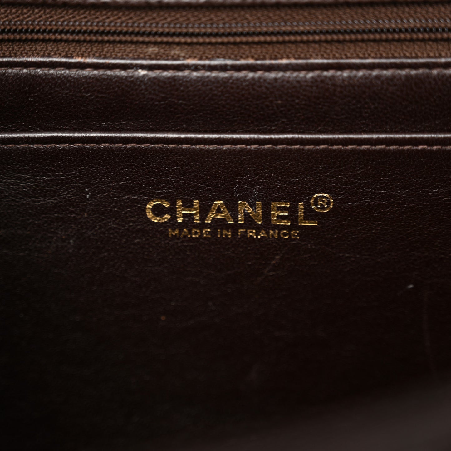Caviar Quilted Jumbo Single Flap Brown