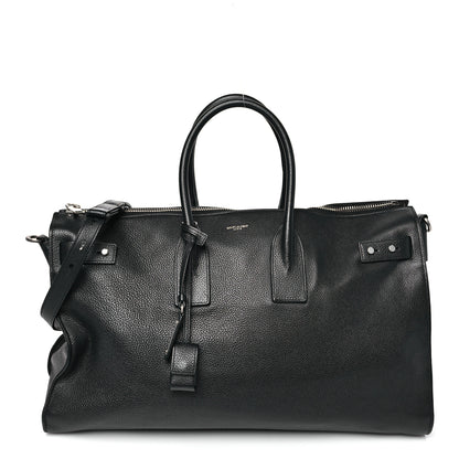 Saint Laurent Grained Calfskin Medium Souple Sac De Jour Duffle Black 1 of 9