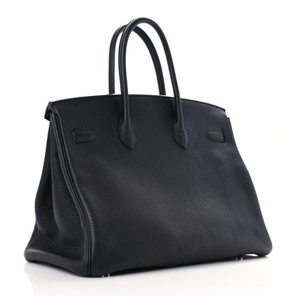 Hermes Taurillon Clemence Birkin 35 Black 3 of 15