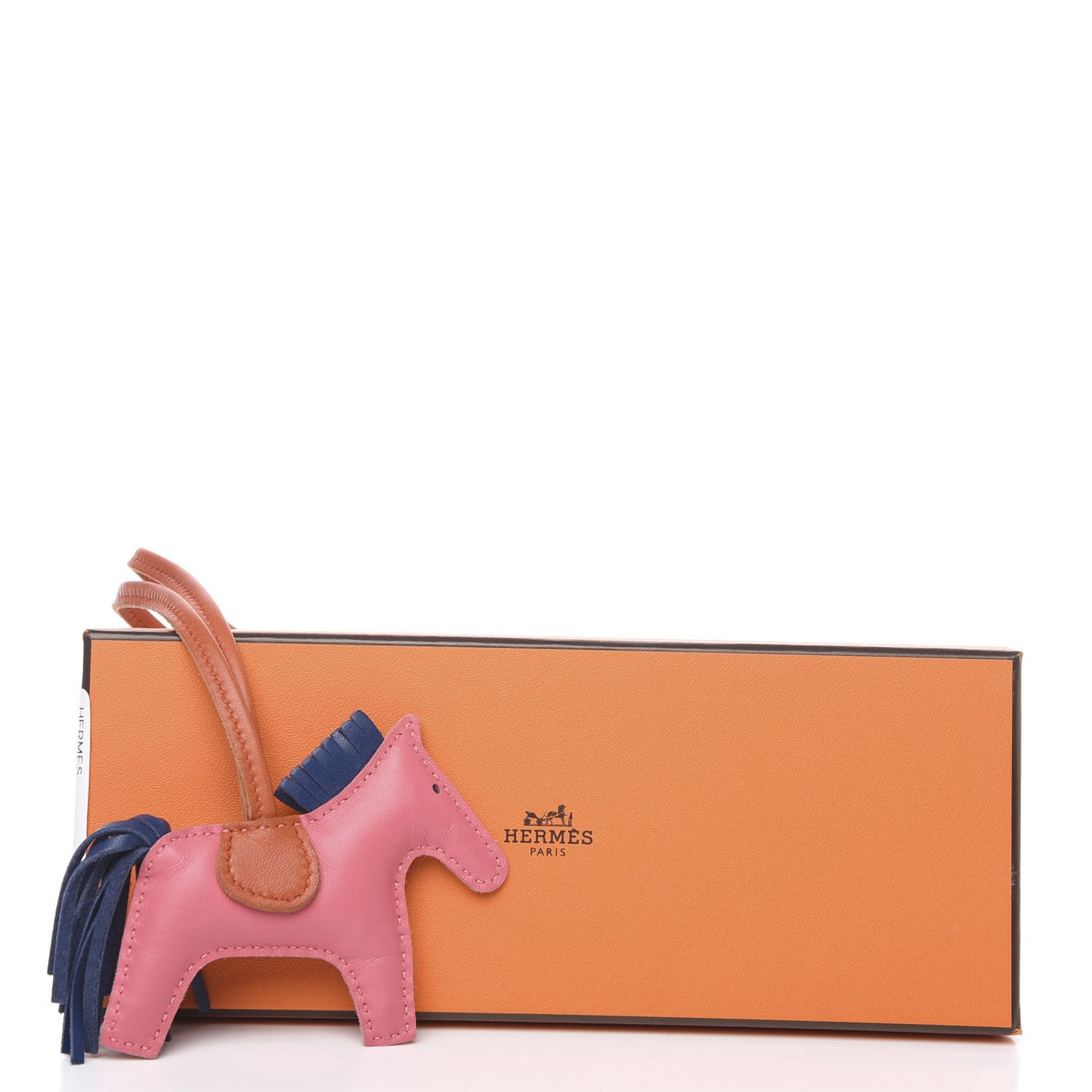 Milo Lambskin Grigri Rodeo Bag Charm PM Rose Azalee Cornaline Bleu De Malte