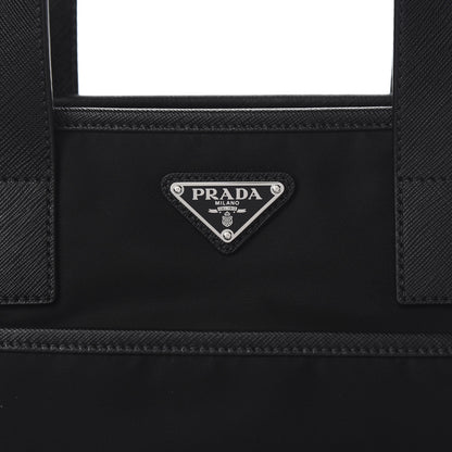 Prada Tessuto Nylon Saffiano Tote Black 10 of 10
