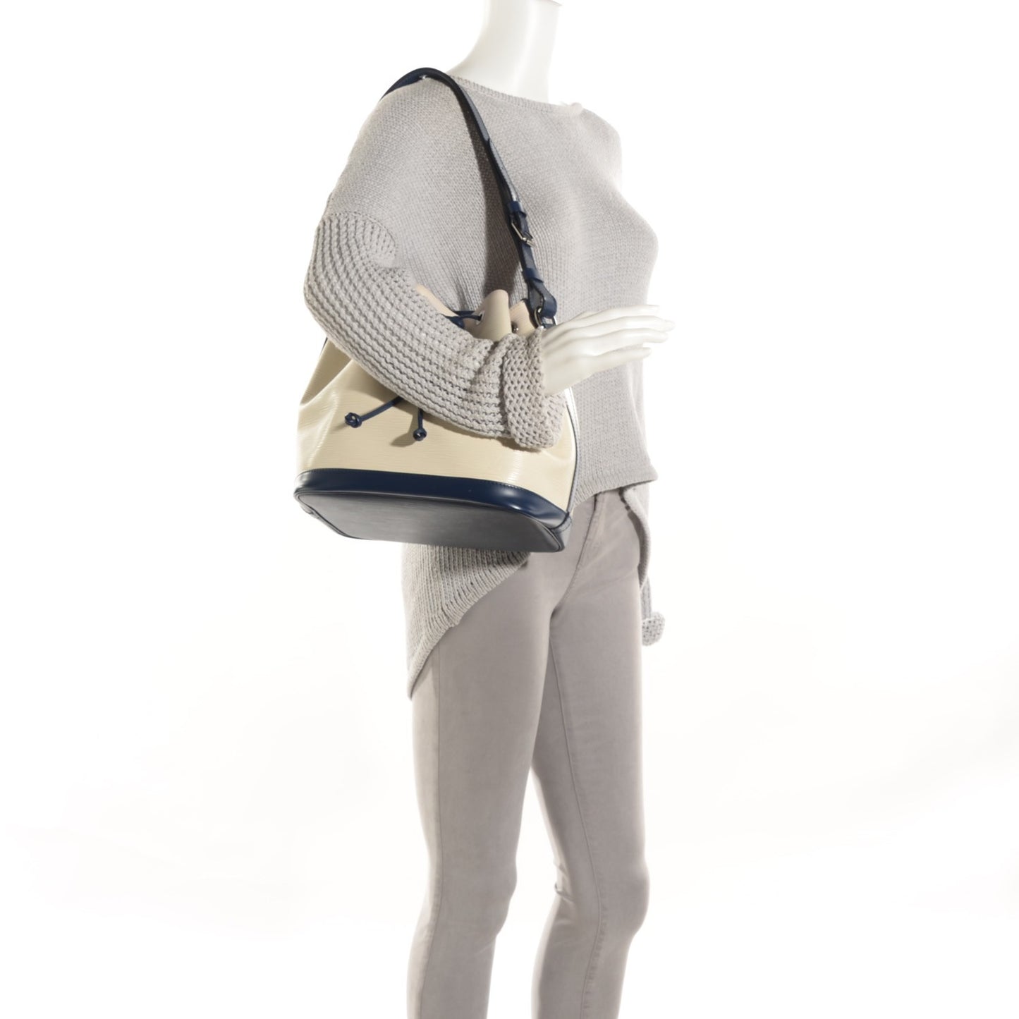 Epi Petit Bi-Color Noe Ivory Indigo