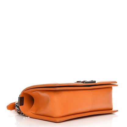 Chanel Lambskin Quilted Medium Boy Flap Orange 4 of 13