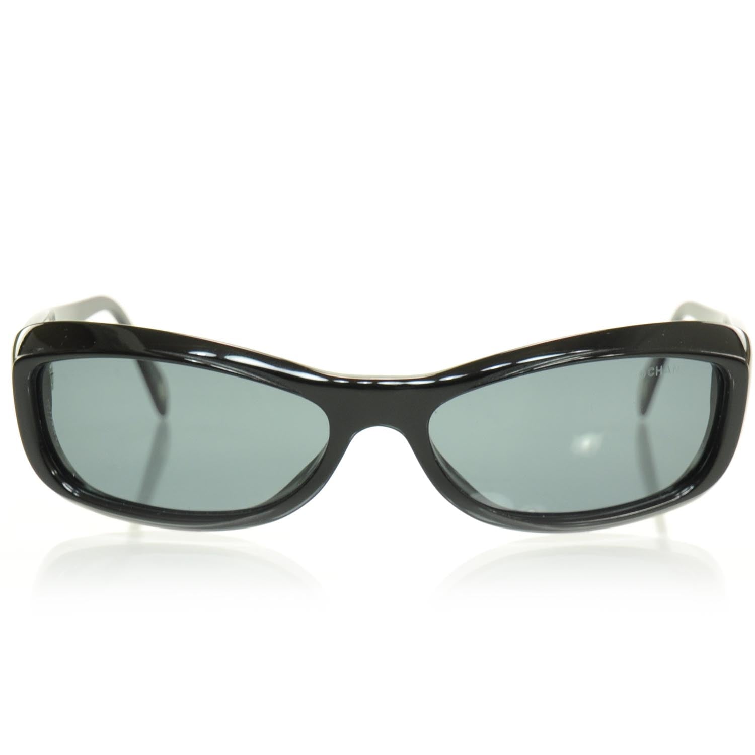 Chanel Crystal CC Logo Sunglasses 5095 B Black 3 of 8