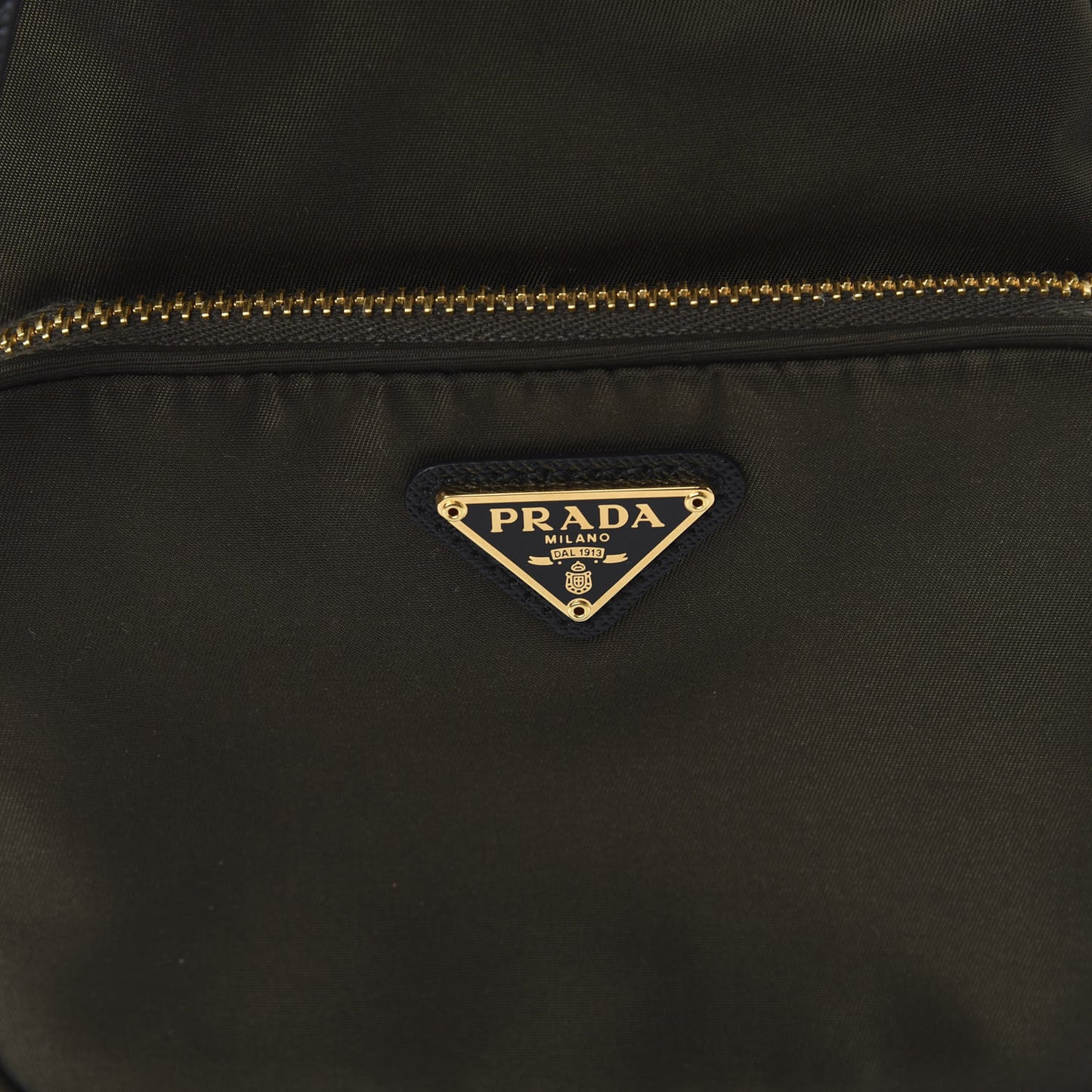 Saffiano Tessuto Nylon Mini Bucket Crossbody Bag Mimetico