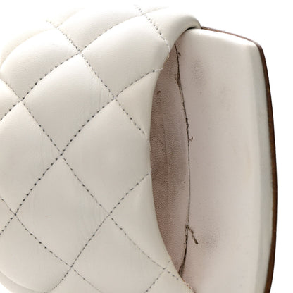 Bottega Veneta Nappa Matelasse Padded Mule Sandals 39.5 Optic White 12 of 13