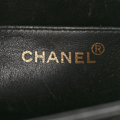 Chanel Patent Quilted XL Jumbo Single Flap Black 5 of 12