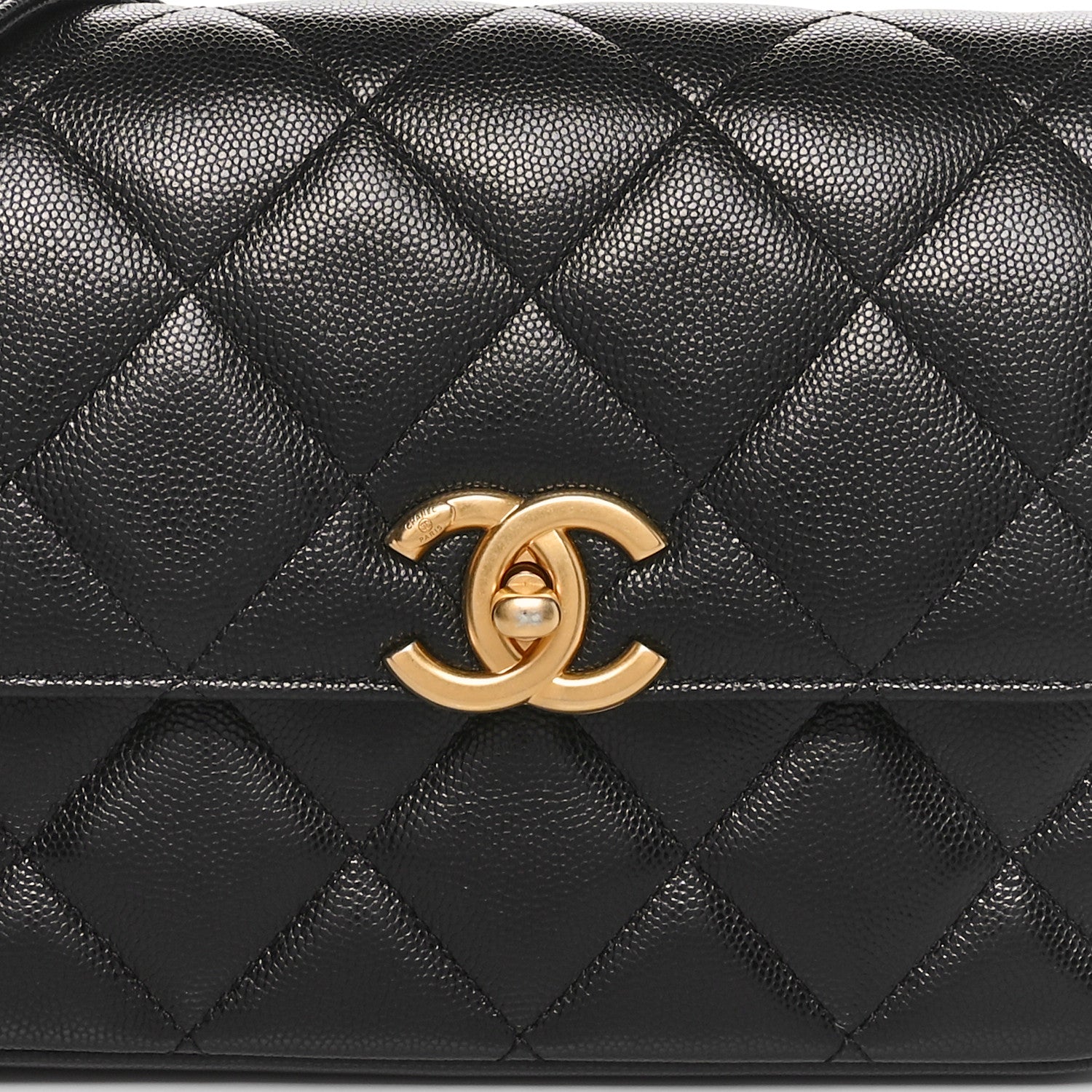 Chanel Shiny Caviar Quilted Mini Flap Black 8 of 10