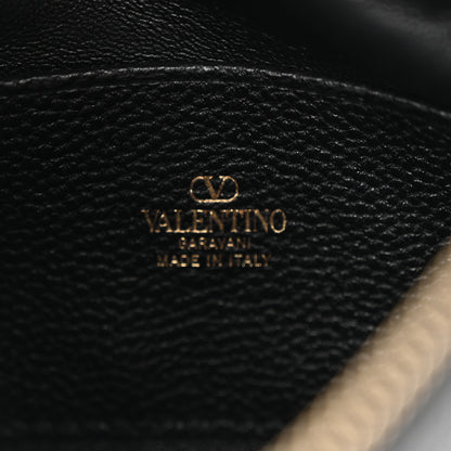 Valentino Garavani Grainy Calfskin Mini Rockstud Hobo Black 6 of 9