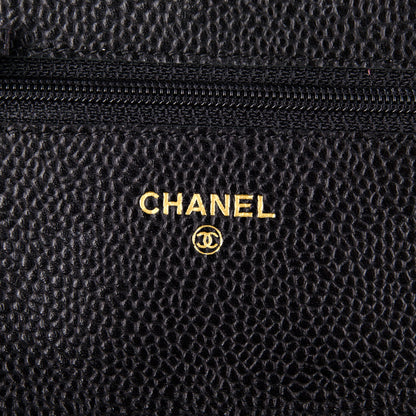 Chanel Caviar Quilted Wallet On Chain WOC Black 6 of 8