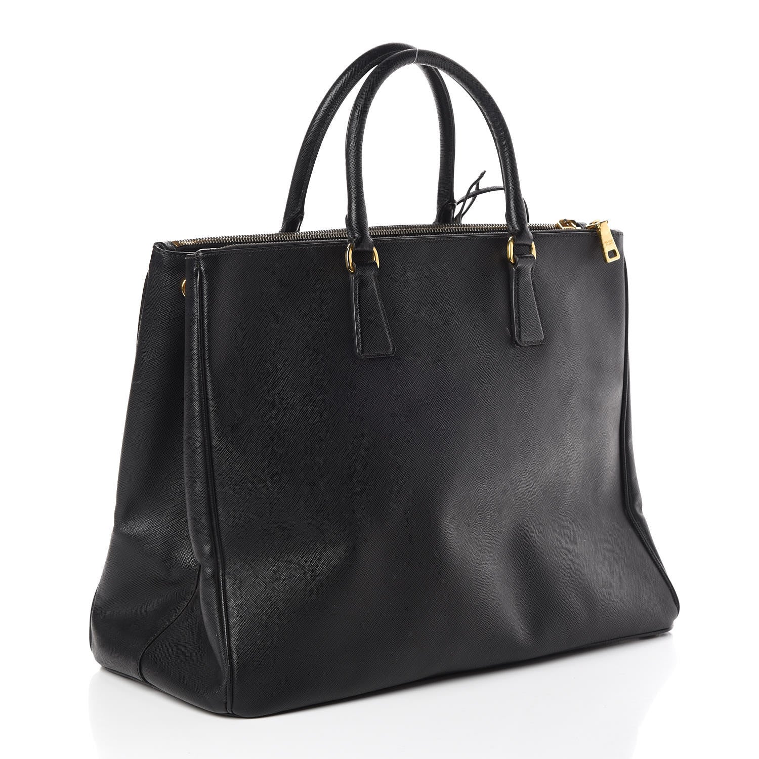 Prada Saffiano Lux Extra Large Galleria Double Zip Tote Black 3 of 10