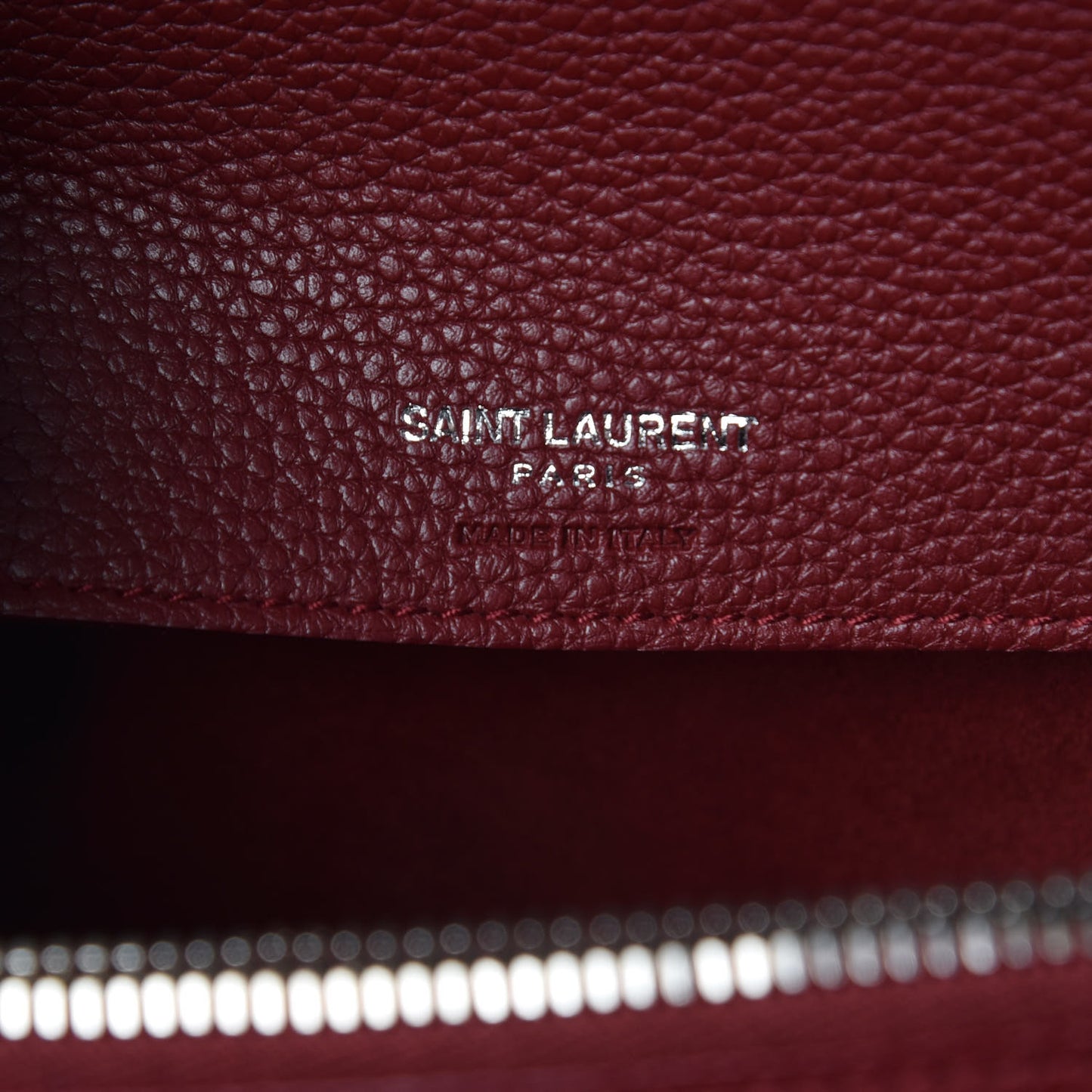Grained Calfskin Small Supple Sac De Jour Dark Pallisandre