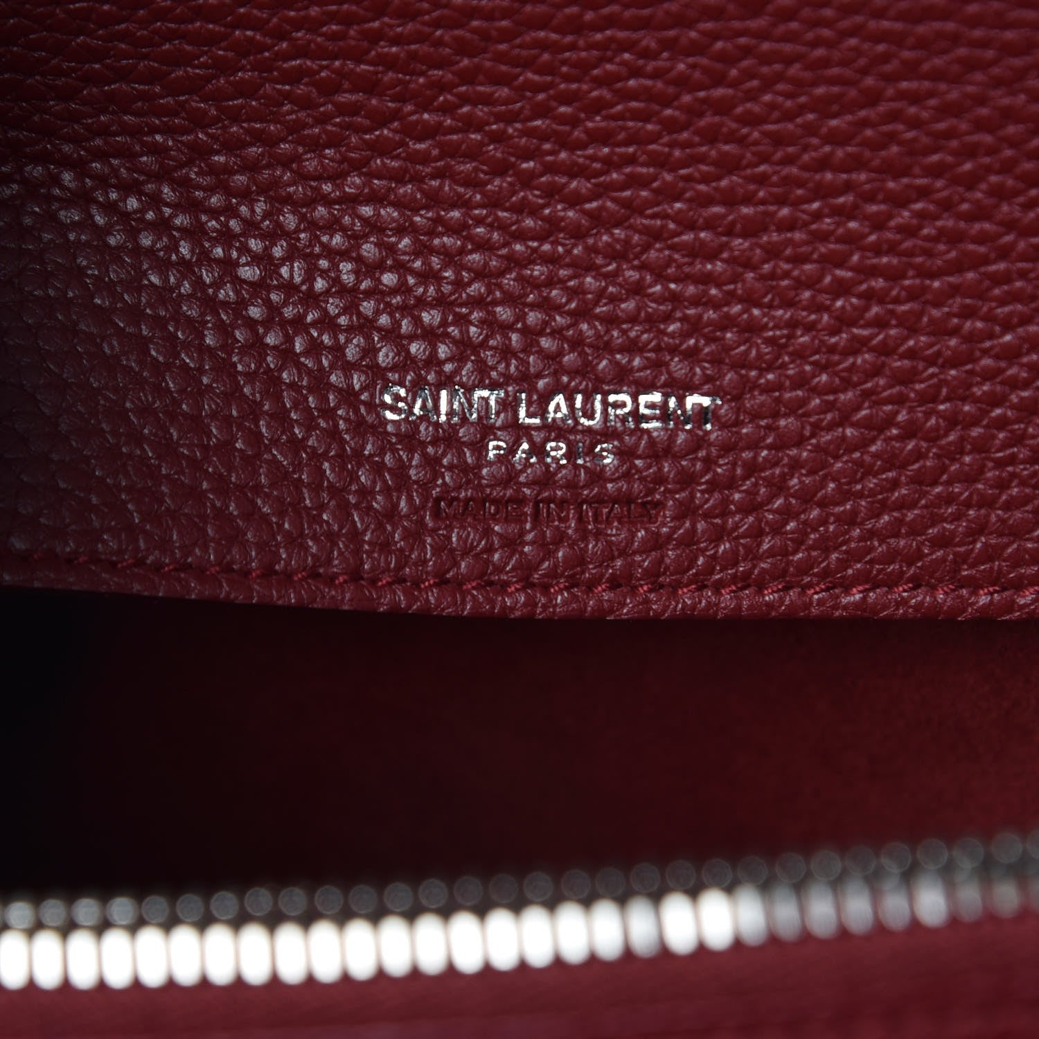 Saint Laurent Grained Calfskin Small Supple Sac De Jour Dark Pallisandre 6 of 7