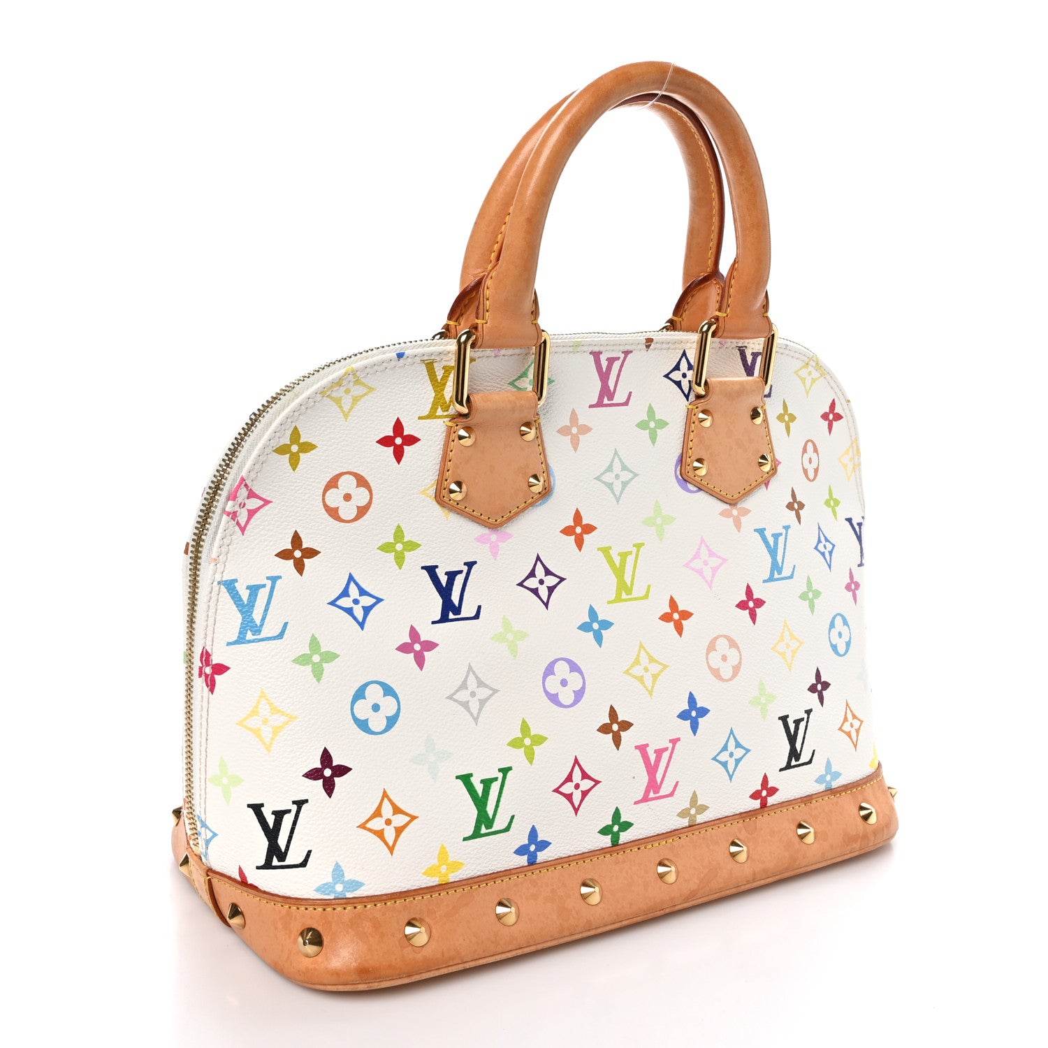 Louis Vuitton Monogram Multicolor Alma White 3 of 12