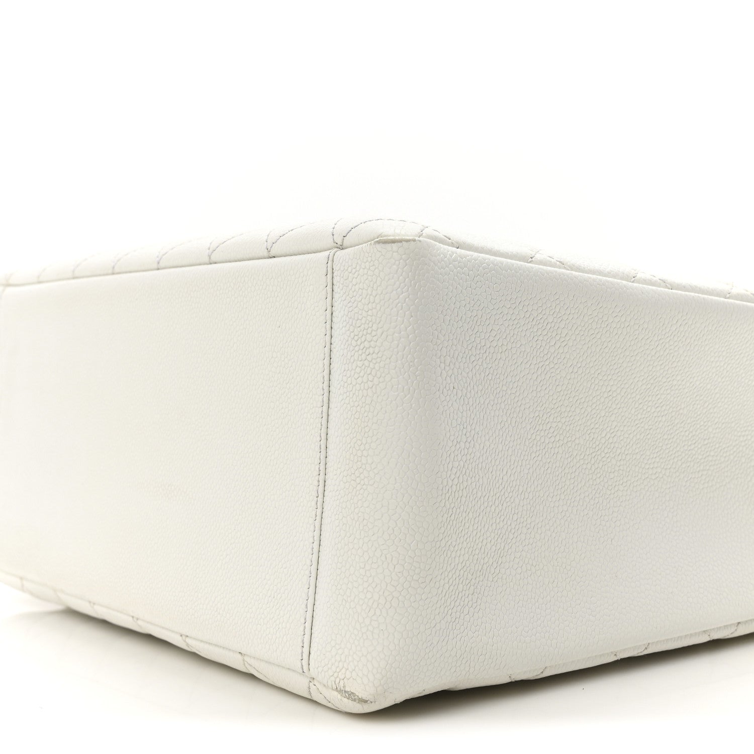 Chanel Caviar Quilted Grand Shopping Tote GST White 10 of 11