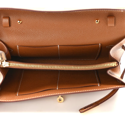 Hermes Epsom Kelly Wallet To Go Gold 5 of 12