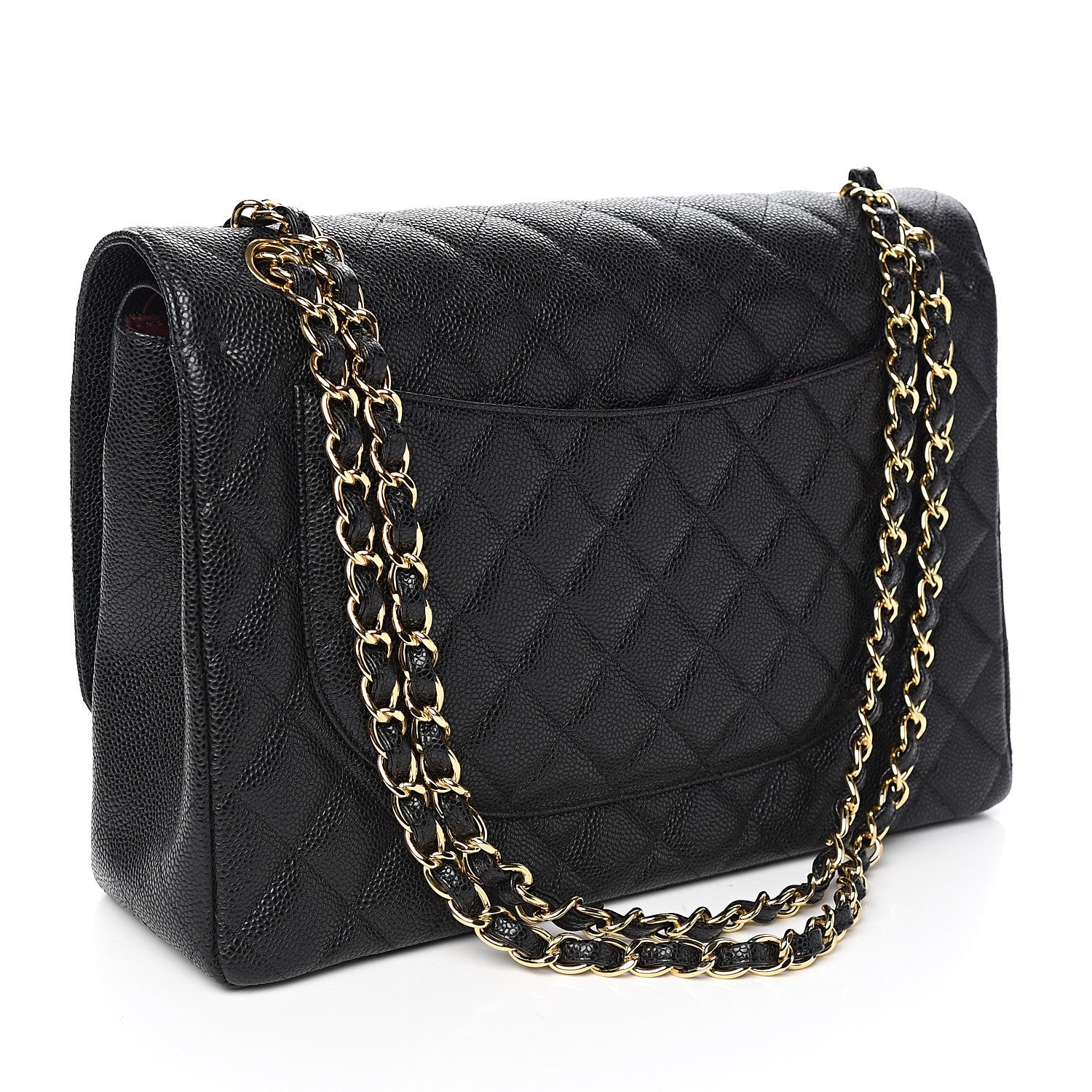 Chanel Caviar Quilted Maxi Double Flap Black 2 of 9