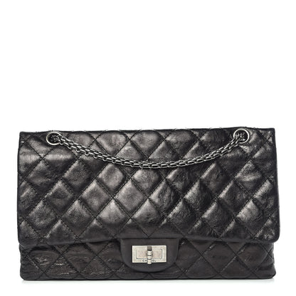 Chanel Metallic Aged Calfskin Quilted 2.55 Reissue 227 Flap Dark Silver 11 of 18