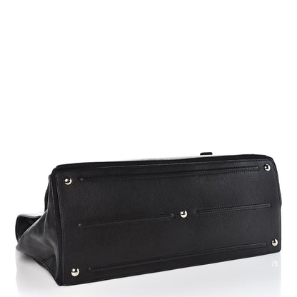 Saint Laurent Calfskin Canvas Large Muse Two Black 4 of 8