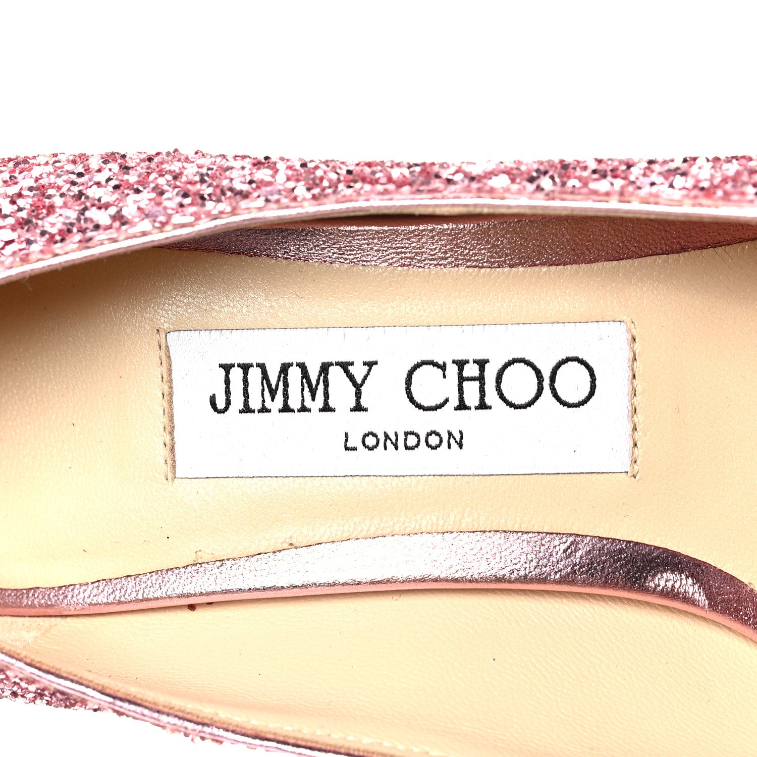 Jimmy Choo Coarse Glitter Degrade Romy 60 Pumps 36.5 Pink Multi 7 of 7