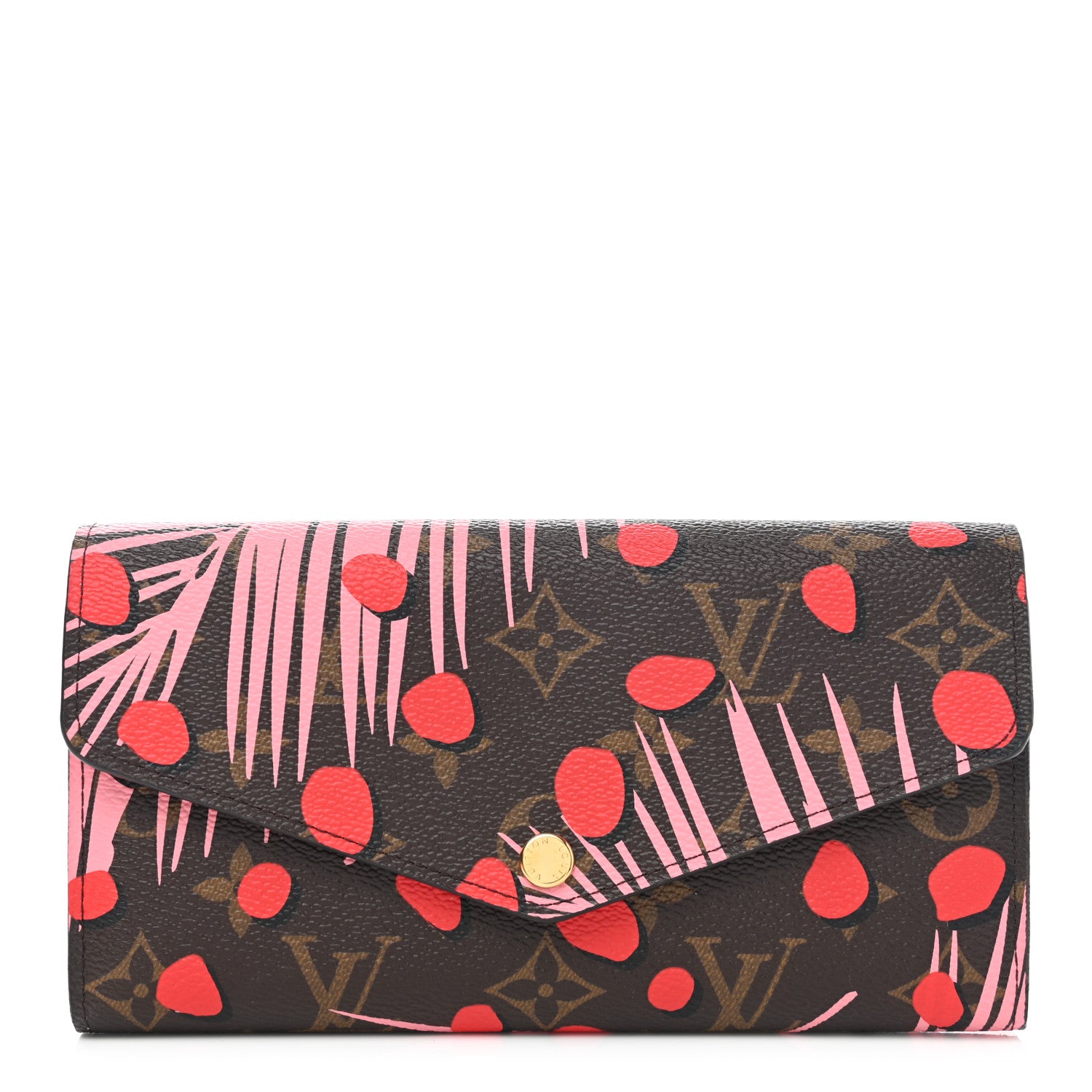 Louis Vuitton Monogram Jungle Dots Sarah Wallet Sugar Pink Poppy 1 of 7
